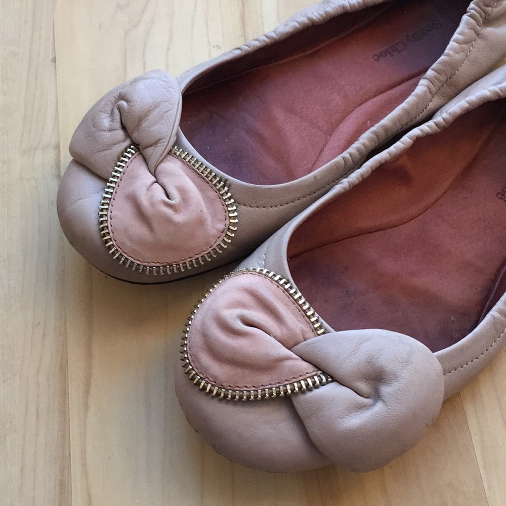 See by Chloe Nude Zipper Flats Size 39